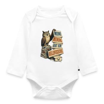 Meinung Mit Quellenverzeichnis – Eule - Baby Bio-Langarm-Body - Weiß - Vorne
