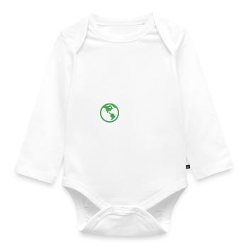monde - Body Bébé bio manches longues - blanc - Devant