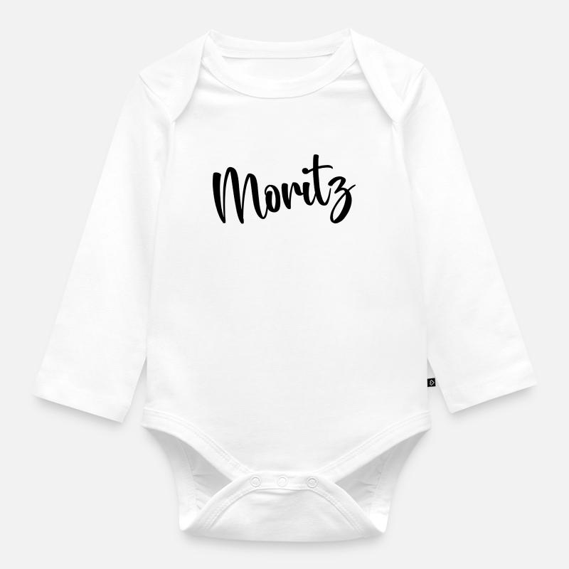 Moritz - Baby Bio-Langarm-Body - Weiß