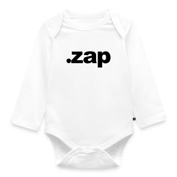 dot zap - Baby Bio-Langarm-Body - Weiß - Vorne