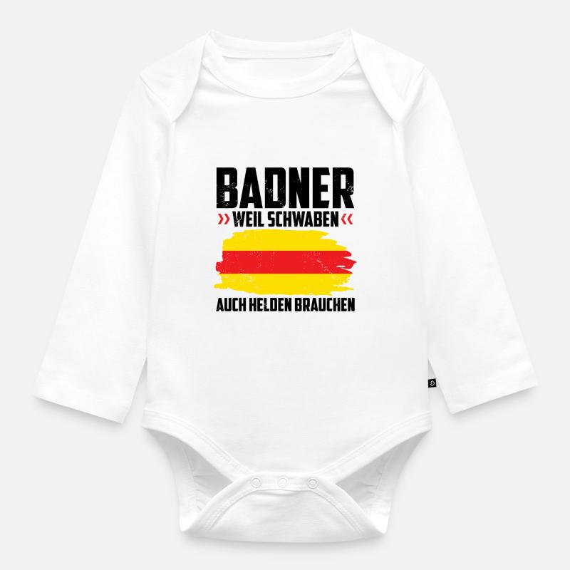 Baden - Baby Bio-Langarm-Body - Weiß
