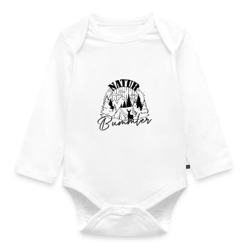 Natur Bummler - Baby Bio-Langarm-Body - Weiß - Vorne