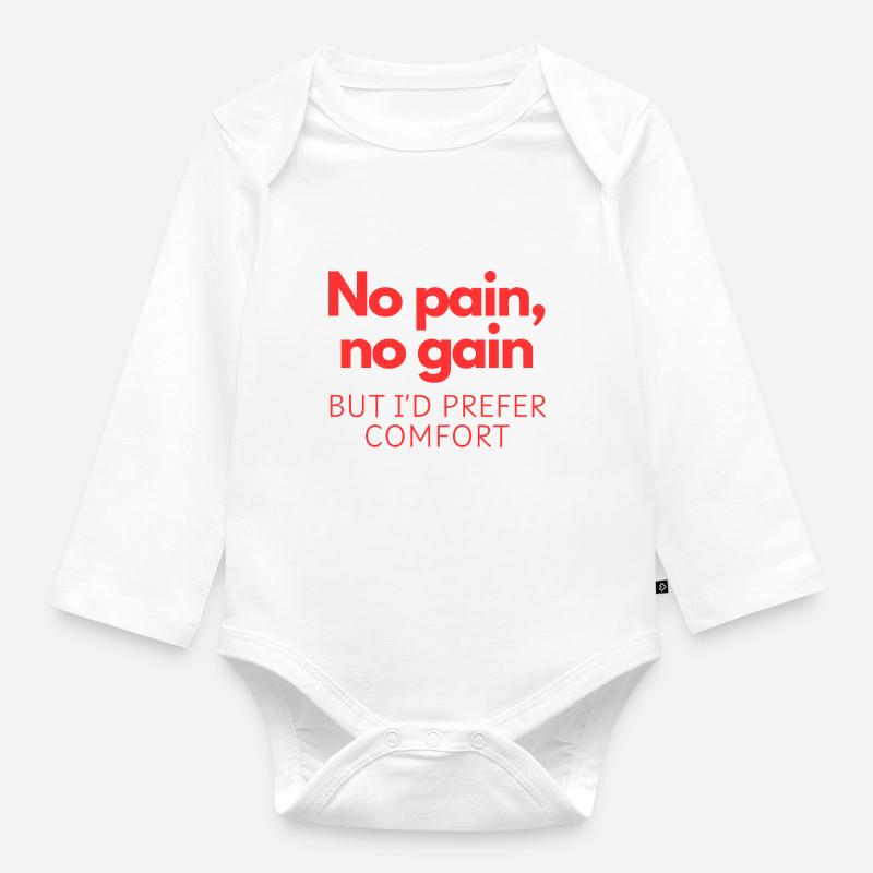Je préfère le confort - Body Bébé bio manches longues - blanc
