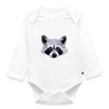 Doux raton laveur - Body Bébé bio manches longues - blanc - Devant
