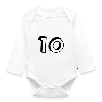 10 - Baby Bio-Langarm-Body - Weiß - Vorne