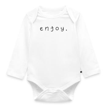 Jouir. - Body Bébé bio manches longues - blanc - Devant