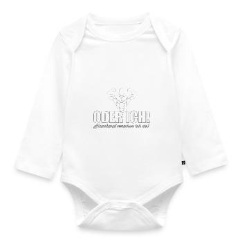 Fitness - Baby Bio-Langarm-Body - Weiß - Vorne