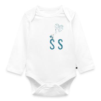 je t'aime ma soeur - Body Bébé bio manches longues - blanc - Devant