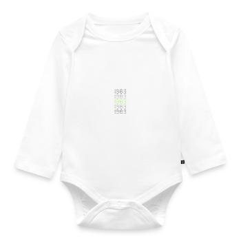 1983 - Baby Bio-Langarm-Body - Weiß - Vorne