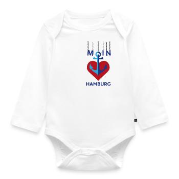 Moin Hambourg - Body Bébé bio manches longues - blanc - Devant