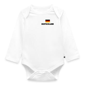 Allemagne drapeau allemand drapeau allemand cadeau - Body Bébé bio manches longues - blanc - Devant