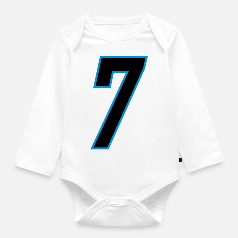number_7 - Baby Bio-Langarm-Body - Weiß
