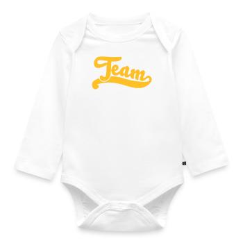 team - Baby Bio-Langarm-Body - Weiß - Vorne