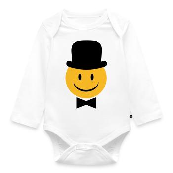 groom - Organic Longsleeve Baby Bodysuit - white - Front
