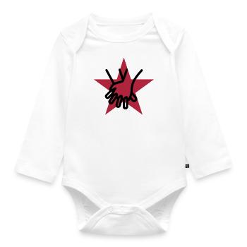 Erste Hilfe / Retter / Retterin / Arzt - Baby Bio-Langarm-Body - Weiß - Vorne