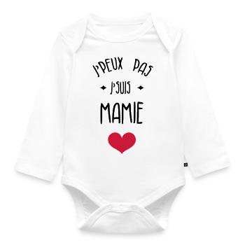 Großmütter / Oma / Mami / Großmutter / Mamy - Baby Bio-Langarm-Body - Weiß - Vorne