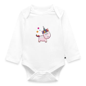 J'peux pas j'ai licorne - Body Bébé bio manches longues - blanc - Devant