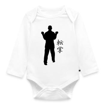 Tensho - Baby Bio-Langarm-Body - Weiß - Vorne