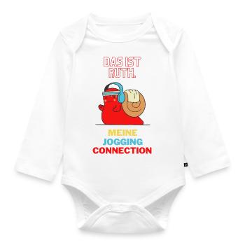 Jogging-Connection - Baby Bio-Langarm-Body - Weiß - Vorne