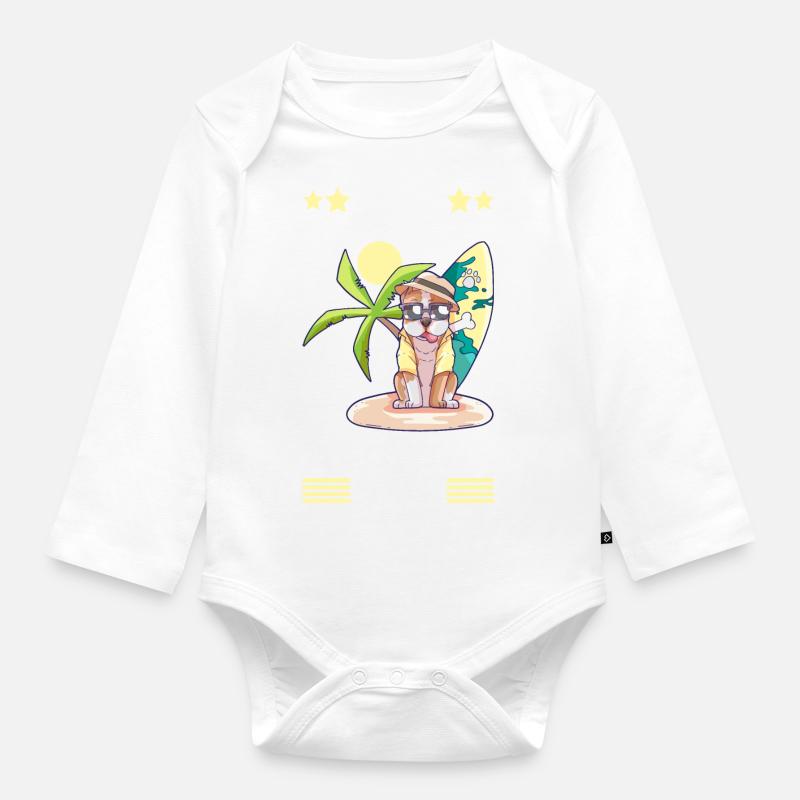 Rentner Rente - Baby Bio-Langarm-Body - Weiß