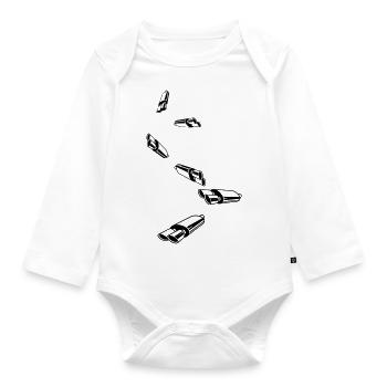 Exhaust Tuning - Organic Longsleeve Baby Bodysuit - white - Front