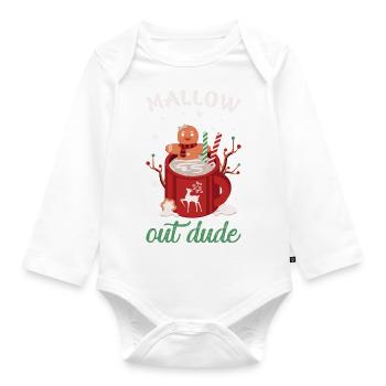 Cadeaux de Noël Noël - Body Bébé bio manches longues - blanc - Devant