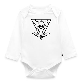 Tao - Organic Longsleeve Baby Bodysuit - white - Front