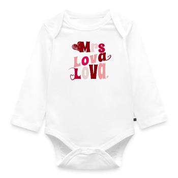 Mrs Lova Lova - Body Bébé bio manches longues - blanc - Devant