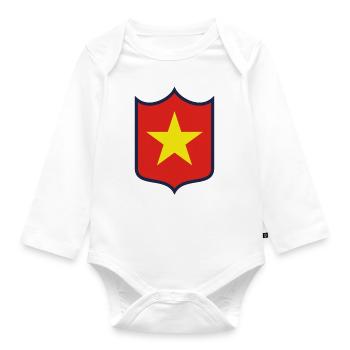 Armoiries du Vietnam - Body Bébé bio manches longues - blanc - Devant