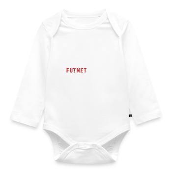 Don't be a volley-fool, play futnet like a pro! - Organic Longsleeve Baby Bodysuit - white - Front