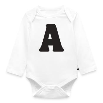 A - Baby Bio-Langarm-Body - Weiß - Vorne