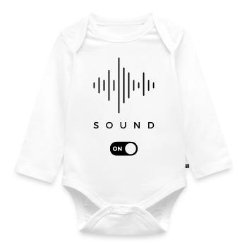 Sound ON - Baby Bio-Langarm-Body - Weiß - Vorne