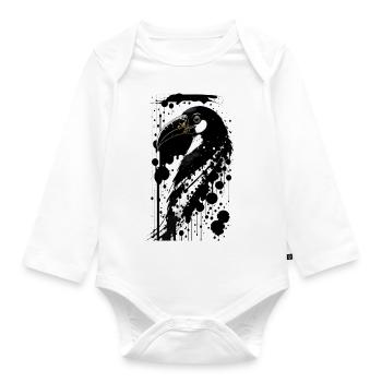 Pelikan-Leichtigkeit - Baby Bio-Langarm-Body - Weiß - Vorne