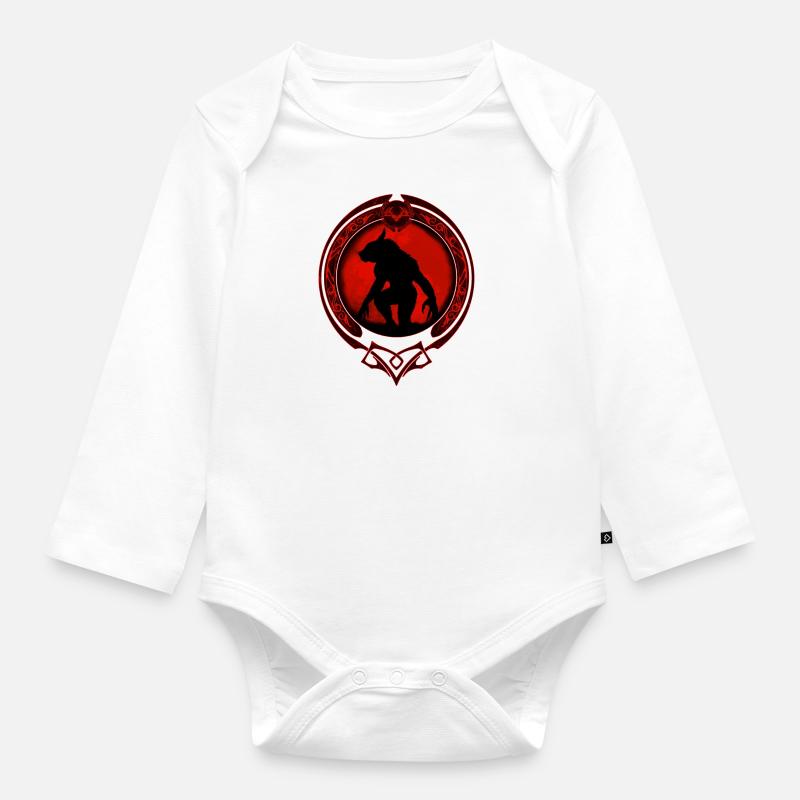 Fenris Werwolf - Baby Bio-Langarm-Body - Weiß