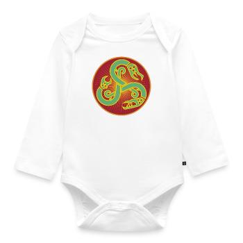 Die Schlangen 1 - Baby Bio-Langarm-Body - Weiß - Vorne