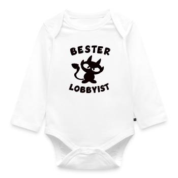 cool best lobbyist design - Organic Longsleeve Baby Bodysuit - white - Front