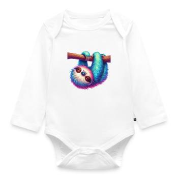 good morning - Organic Longsleeve Baby Bodysuit - white - Front