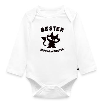 cool best moral apostle design - Organic Longsleeve Baby Bodysuit - white - Front