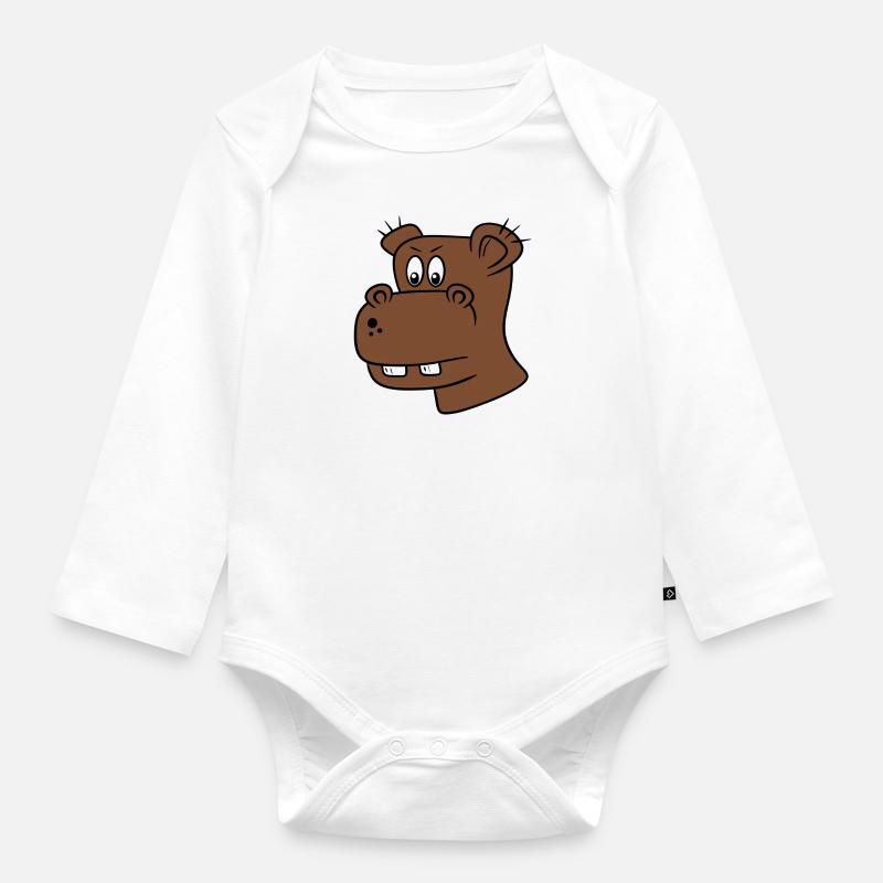 Otis - Baby Bio-Langarm-Body - Weiß