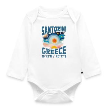 Greece aegean islands - Body Bébé bio manches longues - blanc - Devant