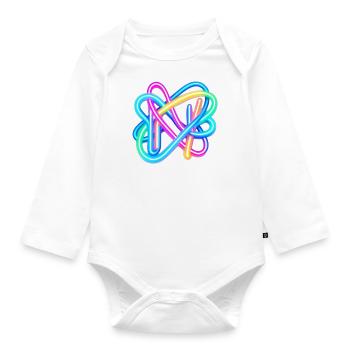 Neon - Baby Bio-Langarm-Body - Weiß - Vorne