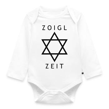 Zoigl zeit - Baby Bio-Langarm-Body - Weiß - Vorne