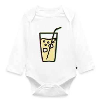 Erfrischende Limonade/Saft/Juice - RGB - Baby Bio-Langarm-Body - Weiß - Vorne