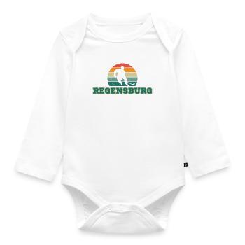 Ratisbonne, ma ville ! - Body Bébé bio manches longues - blanc - Devant