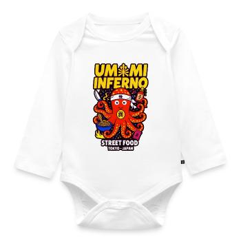 Umami Inferno - Street Food Tokio - Baby Bio-Langarm-Body - Weiß - Vorne