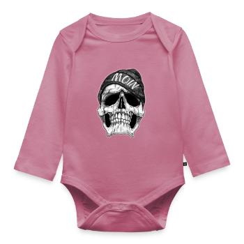 MOIN DEAD HEAD - Body Bébé bio manches longues - mauve - Devant