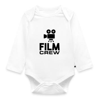 Movie Crew Movie Making Movie Maker Gift - Organic Longsleeve Baby Bodysuit - white - Front