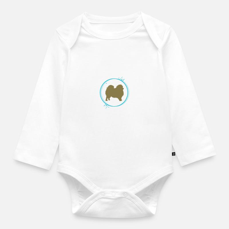 Pointed - Organic Longsleeve Baby Bodysuit - white