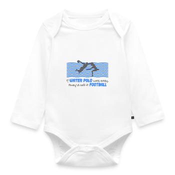 Water Polo Water Sports Water Polo - Organic Longsleeve Baby Bodysuit - white - Front