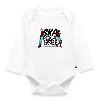 Trojan Skinhead Reggae imprimé - Ska, racines et - Body Bébé bio manches longues - blanc - Devant